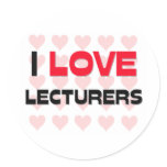 I LOVE LECTURERS stickers