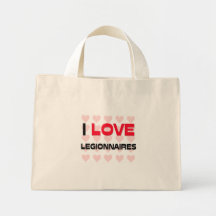 I LOVE LEGIONNAIRES CANVAS BAG