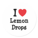 I love Lemon Drops heart T-Shirt stickers