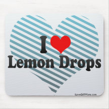 I Love Lemon Drops Mouse Pads