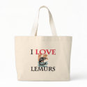 I Love Lemurs bags