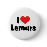 I Love Lemurs buttons