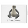 I Love Lemurs Card