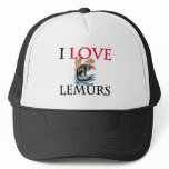 I Love Lemurs hats