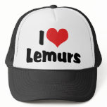 I Love Lemurs hats