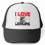 I Love Lemurs hats