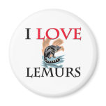 I Love Lemurs magnets