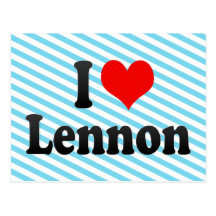 I love Lennon Post Cards