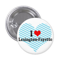 I Love Lexington-Fayette, United States Pinback Button