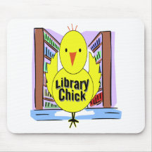 I Love Library Chicks Mouse Pad