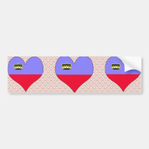 I Love Lichtenstein Bumper Sticker