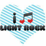 I Love Light Rock photo sculptures