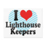 I Love Lighthouse Keepers Post Card