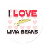 I Love Lima Beans Sticker
