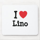 I love Lino heart custom personalised mousepads