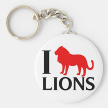 I Love Lions Key Chains