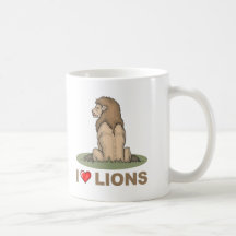 I Love Lions Mug