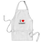 I Love Litany aprons