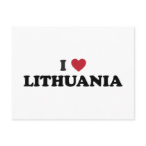 I Love Lithuania Post Card