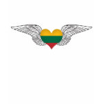 I Love Lithuania -wings t-shirts