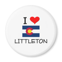 I Love LITTLETON Colorado Fridge Magnet