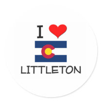 I Love LITTLETON Colorado Stickers