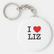 I Love Liz Key Chain