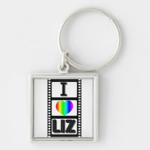 I Love Liz Pride Keychain