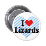 I Love Lizards Button