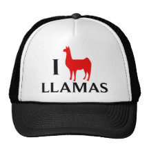 I Love Llamas Mesh Hat