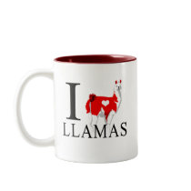 I Love Llamas Mugs