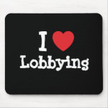 I love Lobbying heart custom personalised mousepads