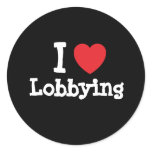I love Lobbying heart custom personalised stickers