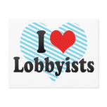 I Love Lobbyists postcards