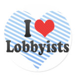 I Love Lobbyists stickers