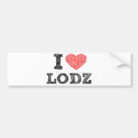 I love Lodz Bumper Stickers