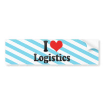 I Love Logistics Bumper Sticker