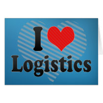 I Love Logistics Greeting Cards