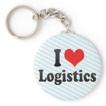 I Love Logistics Keychain