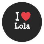 I love Lola heart T-Shirt stickers