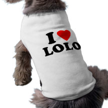 I Love Lolo Dog Clothing