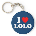I Love Lolo keychains