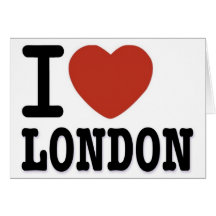 I LOVE LONDON GREETING CARDS
