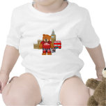 I love LONDON Teddy Bear Baby Creeper