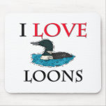 I Love Loons Mouse Mats