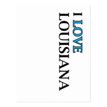 I Love Louisiana Design Postcard