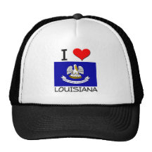 I Love Louisiana Mesh Hat