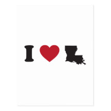 I Love Louisiana Post Cards