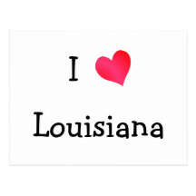 I Love Louisiana Postcard