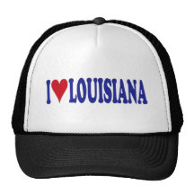 I Love Louisiana Trucker Hats
